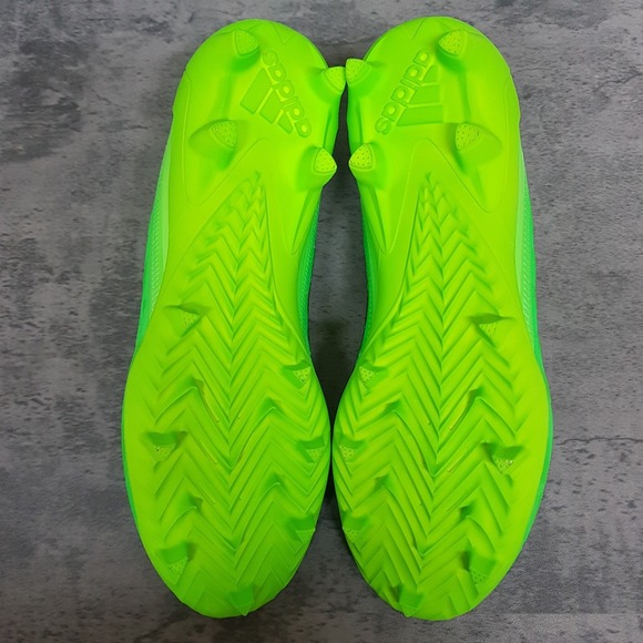 ADIDAS Adizero Big Mood Football Cleats Mens Size 13 Solar Green Silver GX7891 - Picture 5 of 7